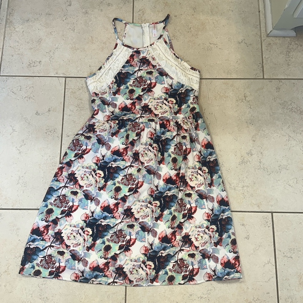 Floral High Neck Dress Xhilaration